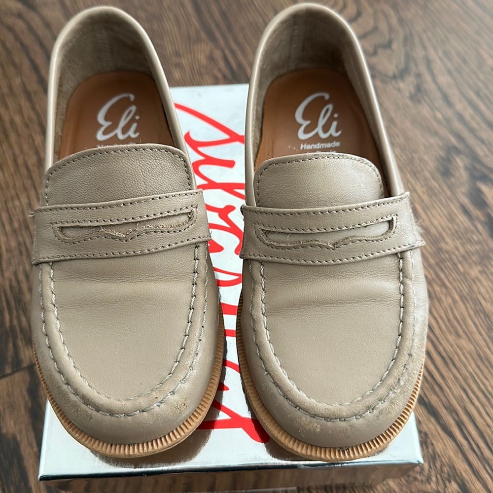 Papanatas/Eli/Siberitas Napa Leather shoe for kids. Taupe. Size EU 26